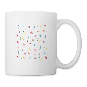 coding signs - Mug - white - Right