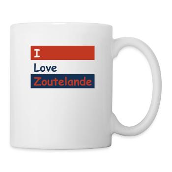 Flag I Love Zoutelande - Mug - white - Right