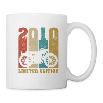 Vintage Moto 2010 Rétro Cadeau D'anniversaire - Mug blanc - blanc - Droite