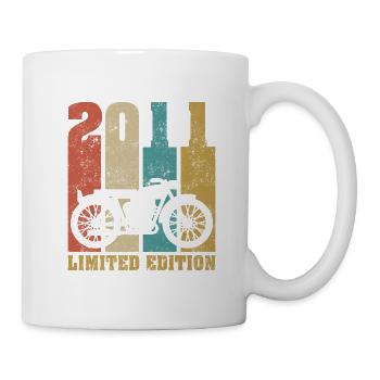 Vintage Moto 2011 Rétro Cadeau D'anniversaire - Mug blanc - blanc - Droite