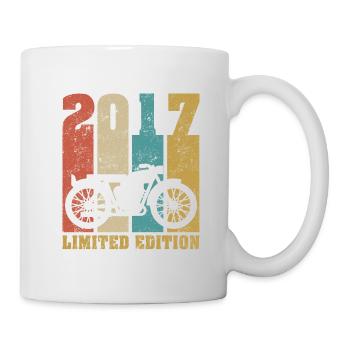 Vintage Moto 2017 Rétro Cadeau D'anniversaire - Mug blanc - blanc - Droite