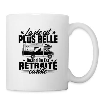 Retraité et camping-cariste - Mug blanc - blanc - Droite