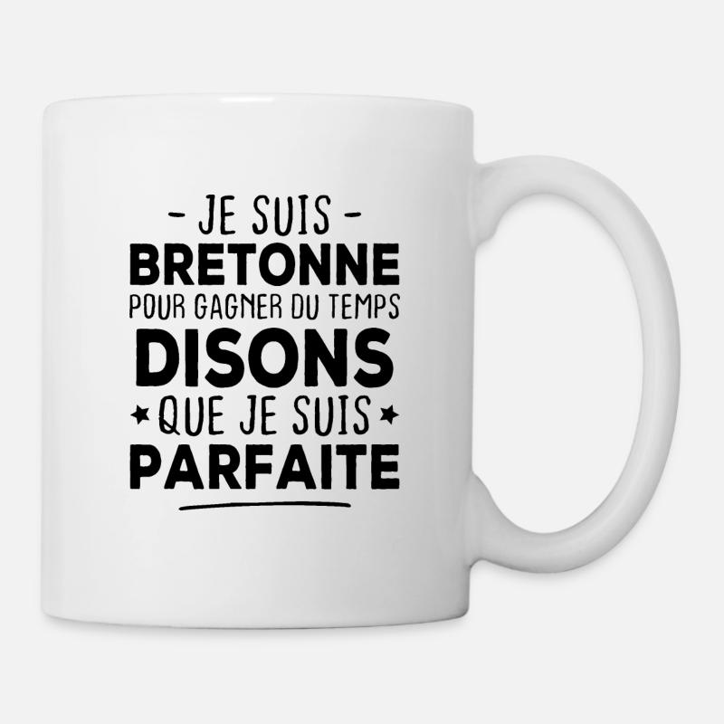 Je suis bretonne parfaite - Mug blanc - blanc
