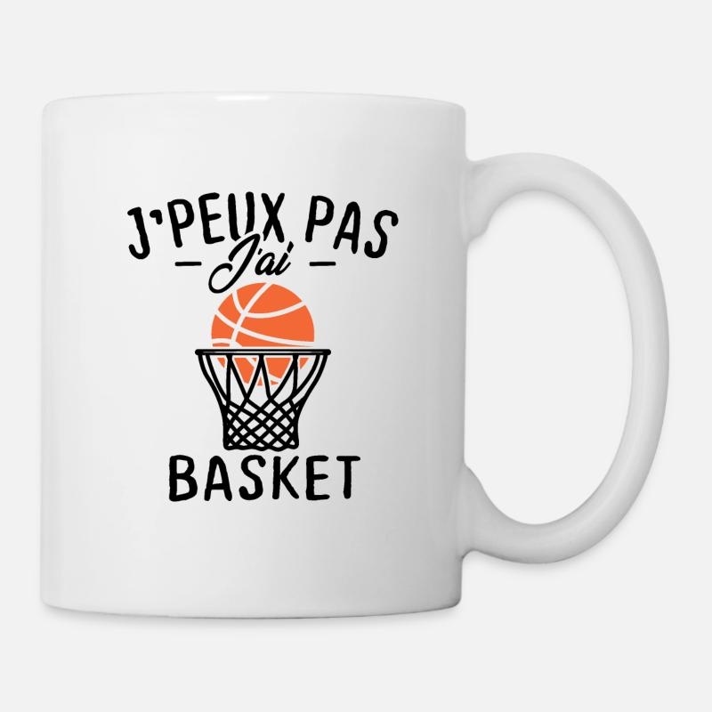 J'peux pas j'ai basket - Mug blanc - blanc