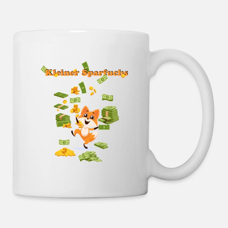 kleiner Sparfuchs - Tasse - Weiß