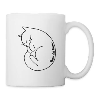 Bake dat Bean | Cute curled up cat - Mug - white - Right