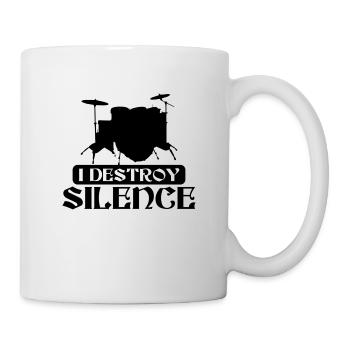 Batterie, Tambour, Musique, Instrument - Mug blanc - blanc - Droite