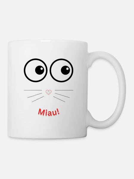 Miau! - Tasse - Weiß