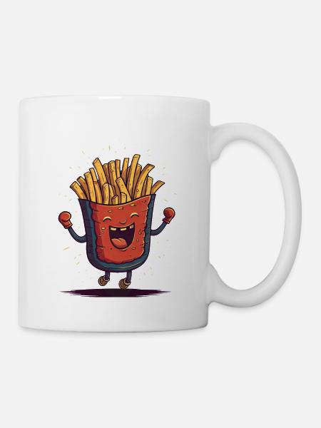 Joyeuses frites - Mug blanc - blanc