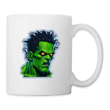 green halloween monster - Mug - white - Right