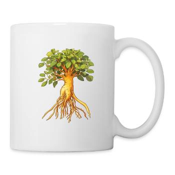 Ginseng - Tasse - Weiß - Rechts