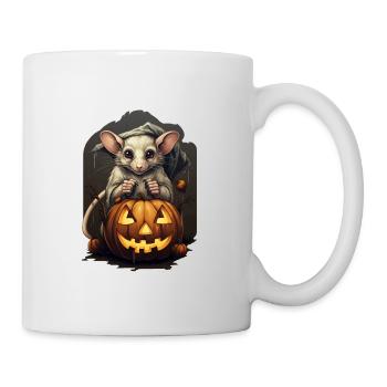 Maus Halloween - Tasse - Weiß - Rechts