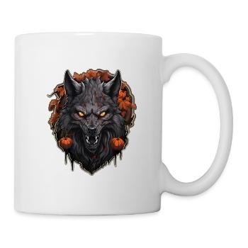 Halloween Wolf 4 - Tasse - Weiß - Rechts