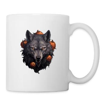 Halloween Wolf 1 - Tasse - Weiß - Rechts