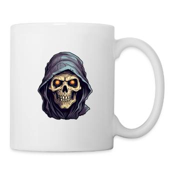 Crâne de mort Halloween - Mug blanc - blanc - Droite