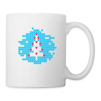 Christmas Tree Knitting Fir Pattern Christmas - Mug - white - Right