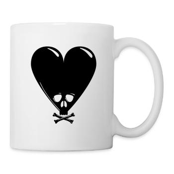 Noir Saint-Valentin - Mug blanc - blanc - Droite