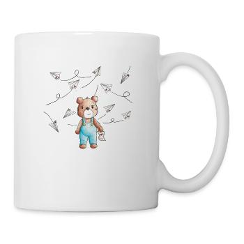Bär Brief - Tasse - Weiß - Rechts
