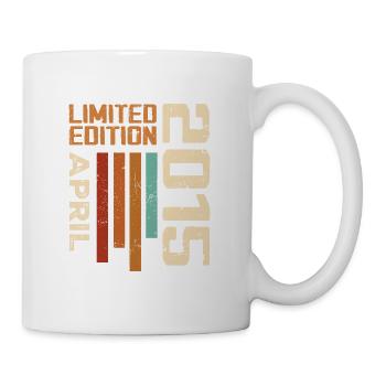 Né En Avril 2015 Cadeau D'anniversaire 2015 Retro - Mug blanc - blanc - Droite