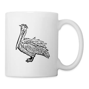 Pelikane Vogel Vögel Pelecanus - Tasse - Weiß - Rechts