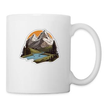 Schweizer Berge - Tasse - Weiß - Rechts