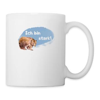Bär Affirmation für Kinder und Tierliebhaber - Tasse - Weiß - Rechts