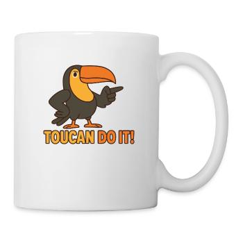 Toucan Do It – Oiseau motivateur - Mug blanc - blanc - Droite