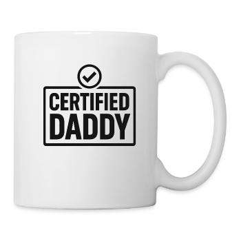 ZERTIFIZIERTER VATER - Tasse - Weiß - Rechts