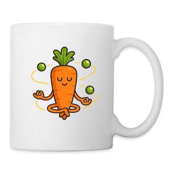 Zen Carrot and his Floating Peas - Mug - white - Right
