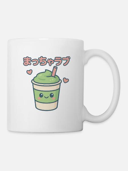 Matcha Love Kawaii Drinking Mug - Mug - white