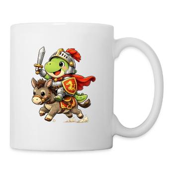 Chevalier Dinosaure Chevalier Râlant - Mug blanc - blanc - Droite