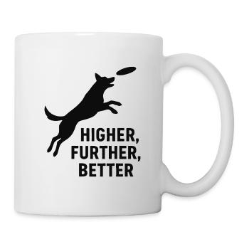 Frisbee saut de chien - Mug blanc - blanc - Droite