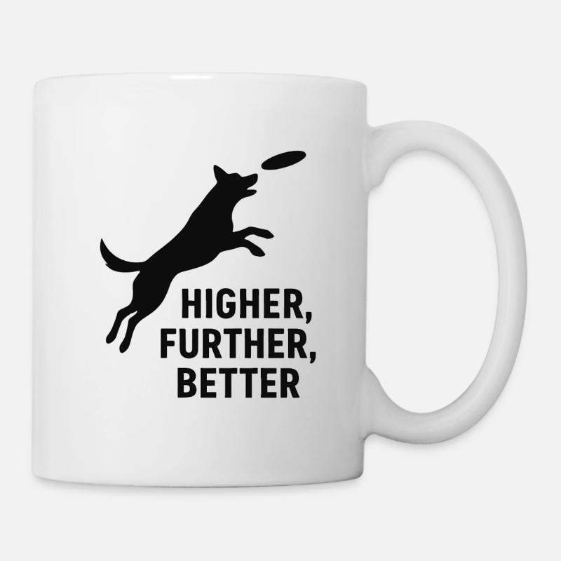 Frisbee saut de chien - Mug blanc - blanc