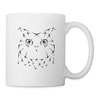 Eule | Streetfashion | minimal | Urban style - Tasse - Weiß - Rechts