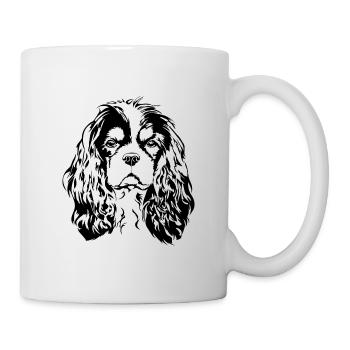 CAVALIER KING CHARLES SPANIEL chiens chien Wilsigns - Mug blanc - blanc - Droite