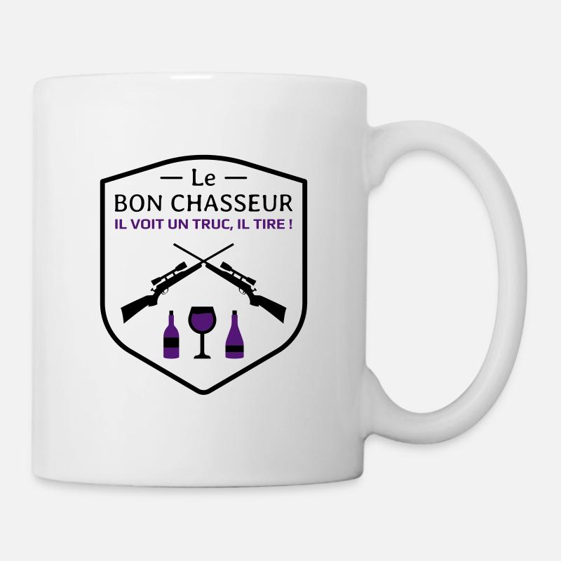 Le bon chasseur - Les Inconnus - Réplique Culte ! - Mug blanc - blanc