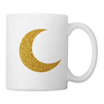Glitter Moon. - Tasse - Weiß - Rechts