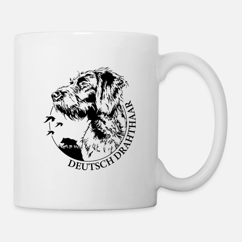 DEUTSCH DRAHTHAAR Wilsigns Jagdhund Jagdhunde - Tasse - Weiß