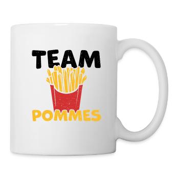 Team Pommes - Pommes Frites - Tasse - Weiß - Rechts