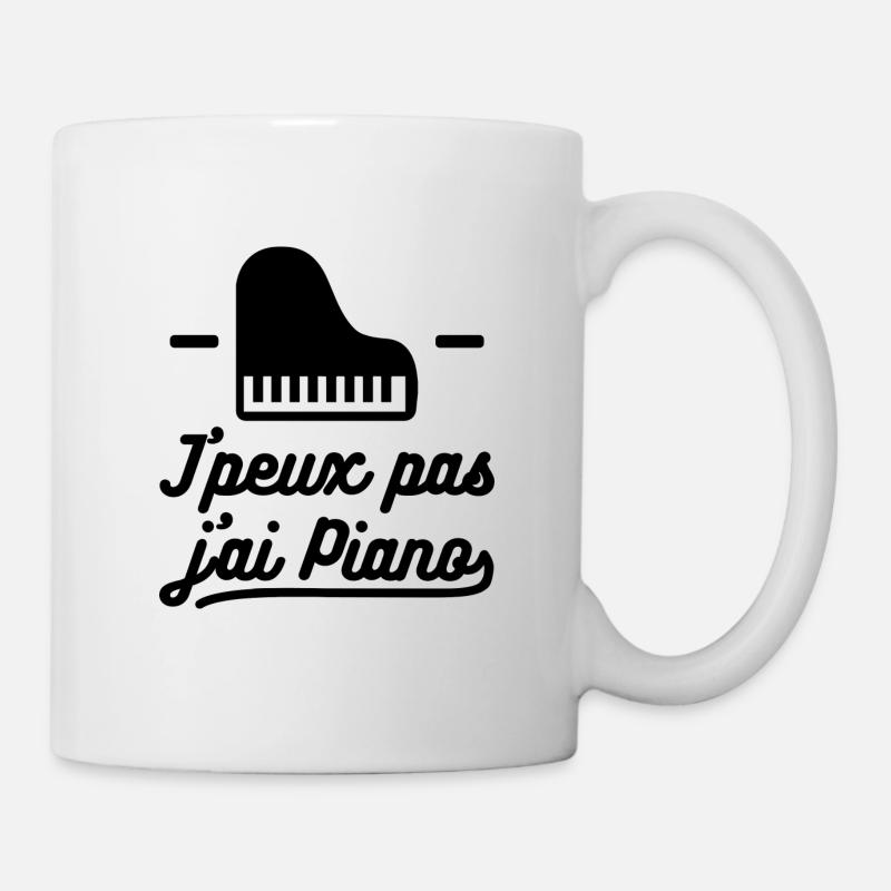 J'peux pas j'ai piano - Mug blanc - blanc