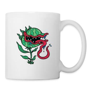 Carnivorous plant that wants to eat you. - Mug - white - Right
