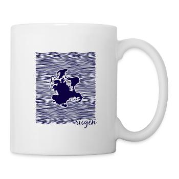 Île de Rügen, Mecklembourg-Poméranie occidentale, mer Baltique - Mug blanc - blanc - Droite