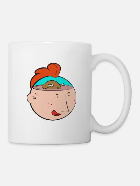 Die Bälle - Hühnerschule - Tasse - Weiß