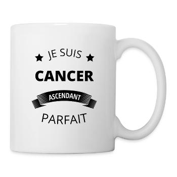 Cancer ascendant parfait humour astrologie homme - Mug blanc - blanc - Droite