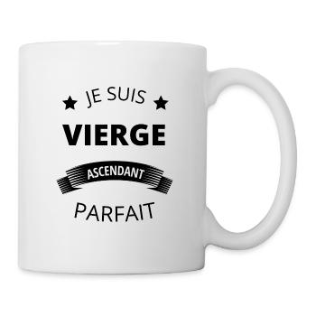 Vierge ascendant parfait humour astrologie homme - Mug blanc - blanc - Droite