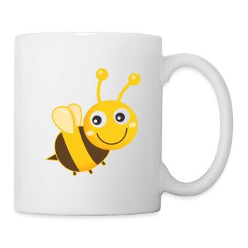 Abeille Abeilles Abeille à miel - Mug blanc - blanc - Droite