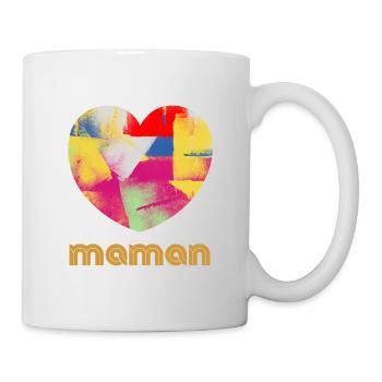 Maman - cadeau fête des mères - Mug blanc - blanc - Droite