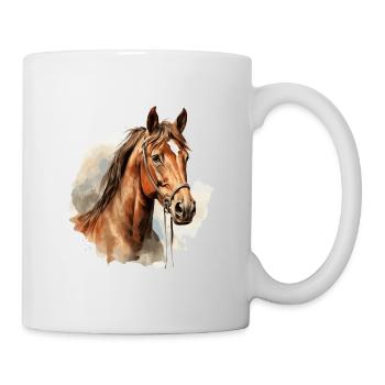Cheval - Mug blanc - blanc - Droite