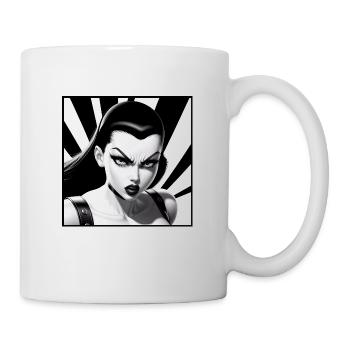 Monochrome Pop Art - Mug blanc - blanc - Droite