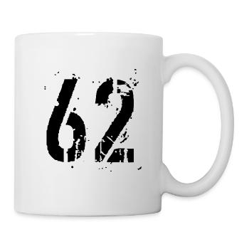 Nummer 62 - Tasse - Weiß - Rechts